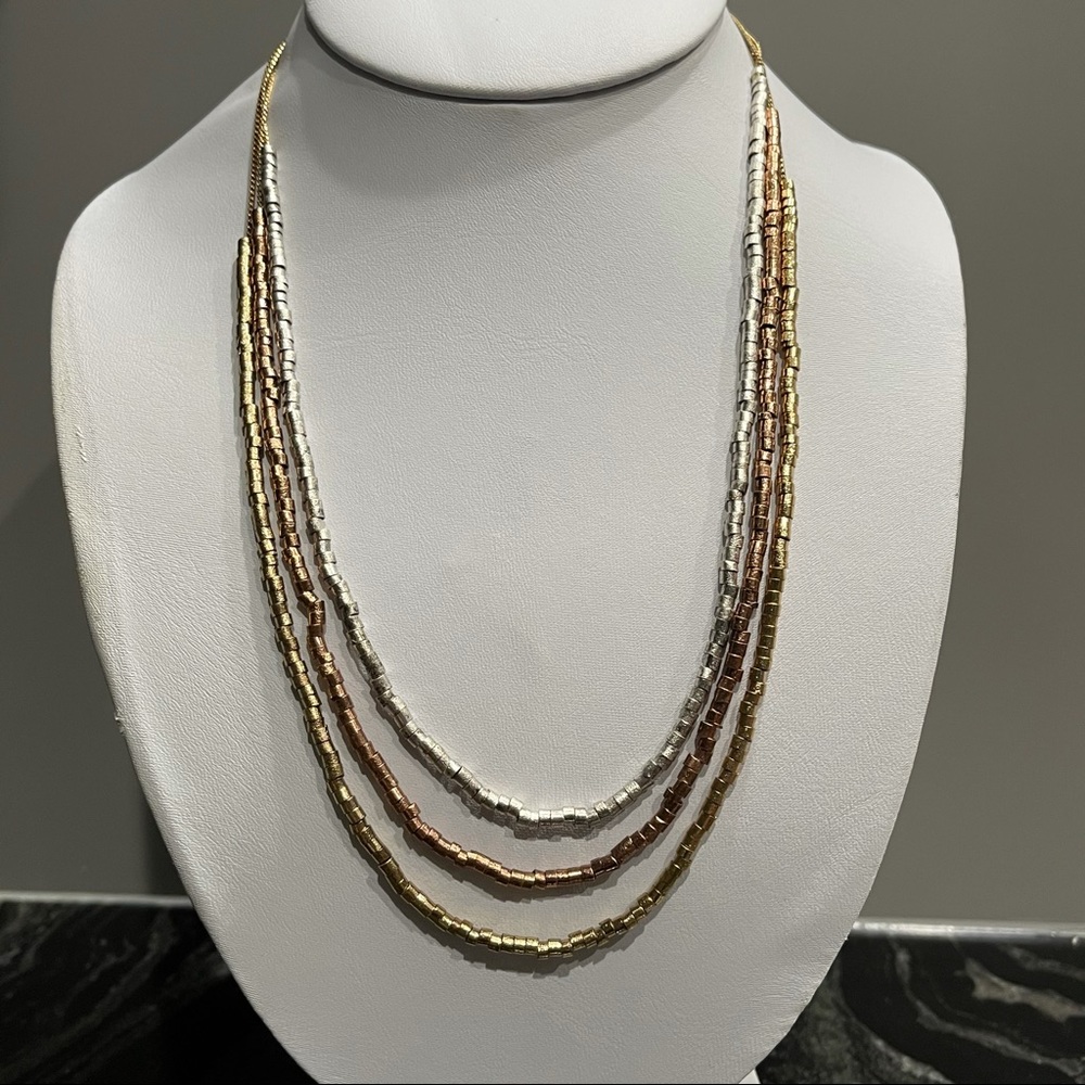 Banana Republic Tricolor Layered Necklace